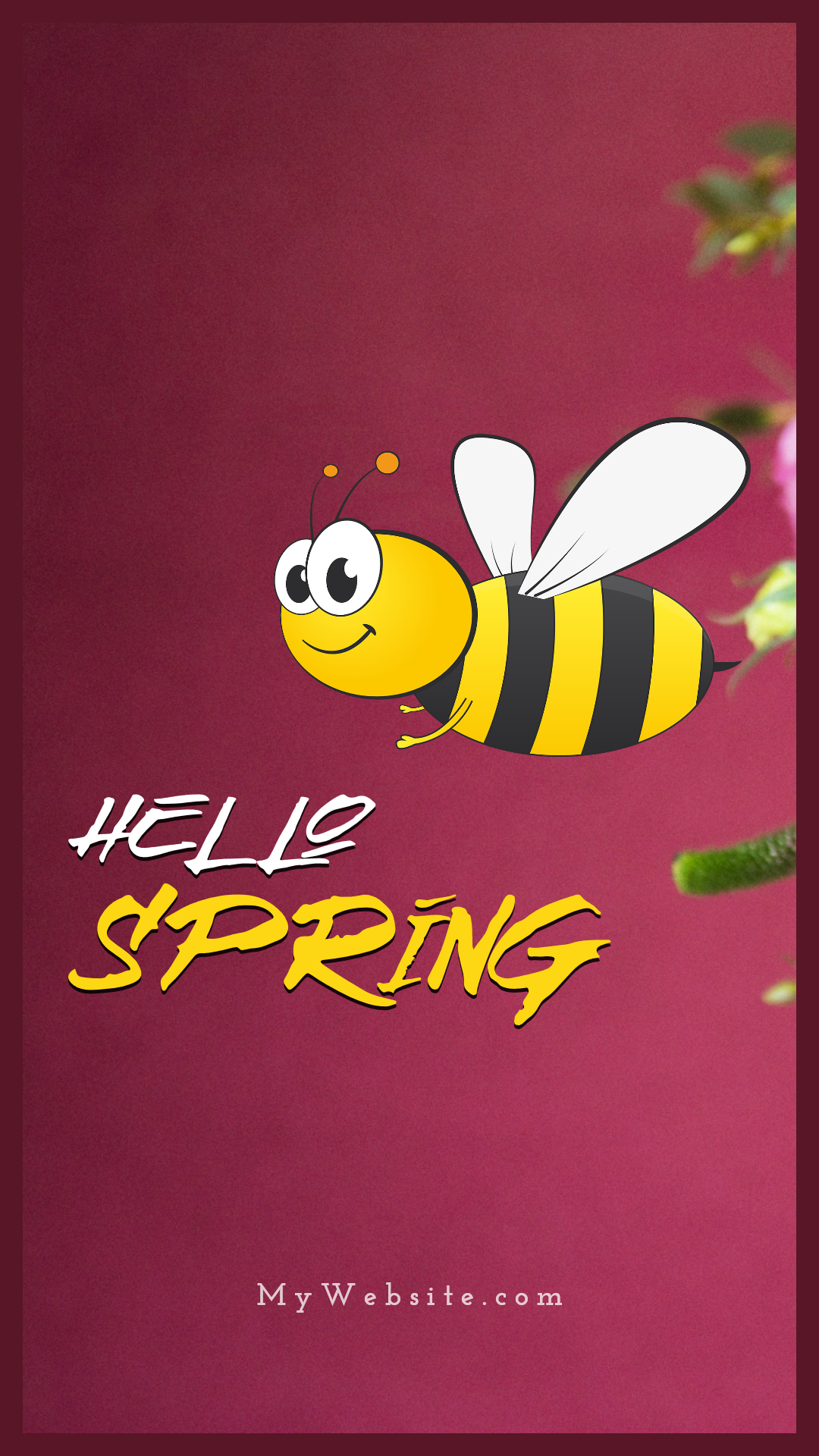 Spring Arrival Visual Design  Template 