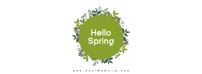 Hello spring social media post - Design  Template 