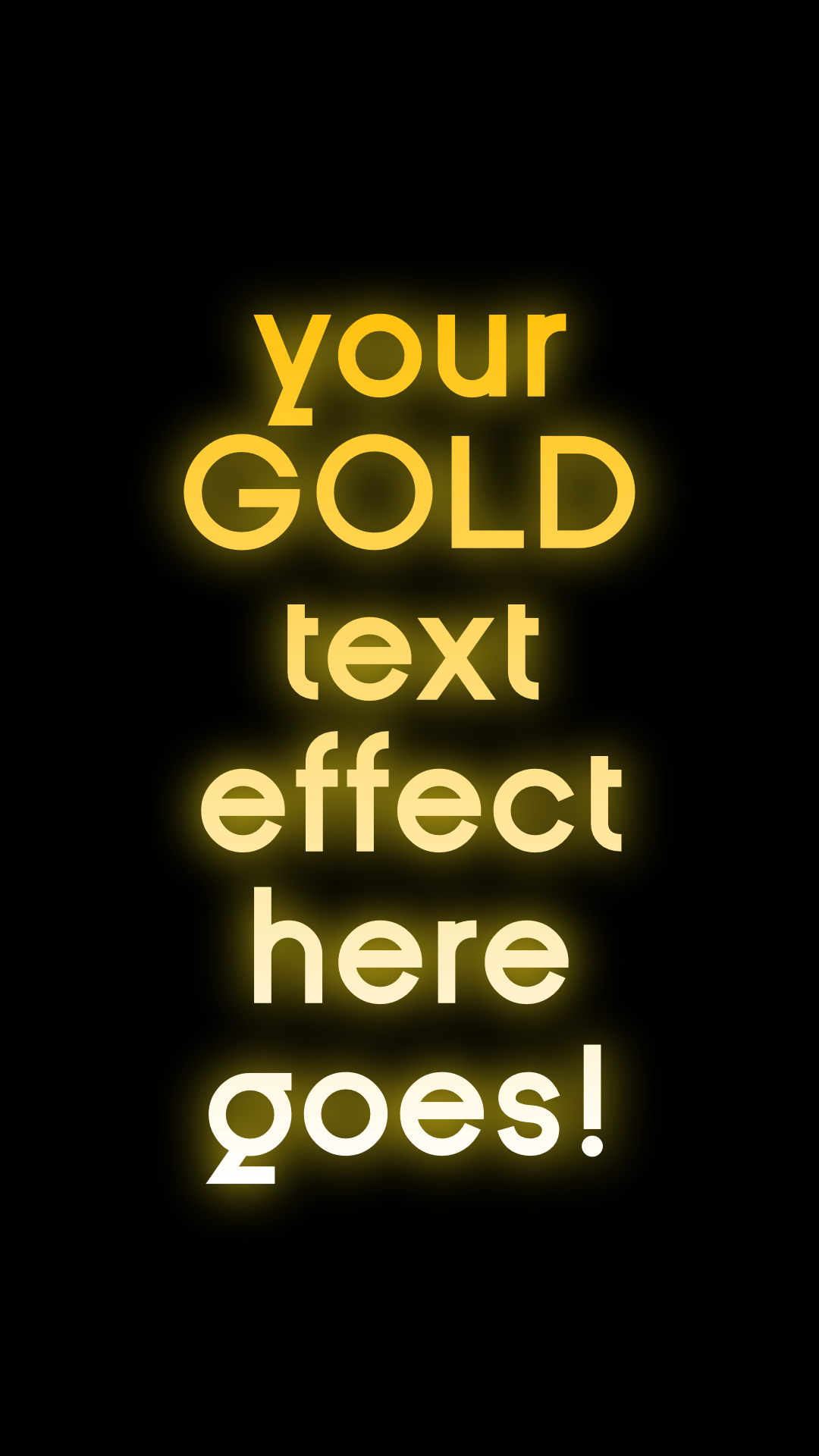 Gold Text Animated :P Animation  Template 