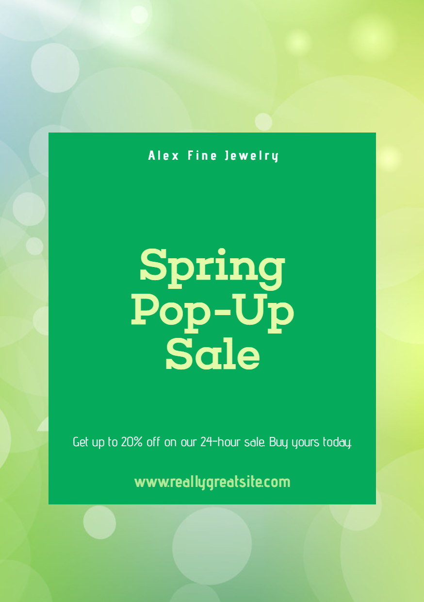 Spring Sale Post - #Sales #Business Design  Template 