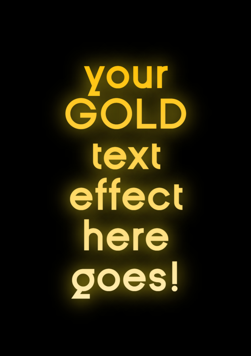 Gold Text Animated :P Design  Template 
