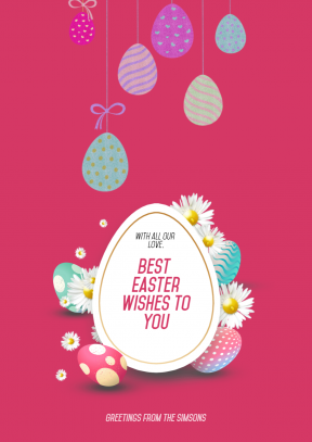 Happy Easter Design Template - #easter #anniversary