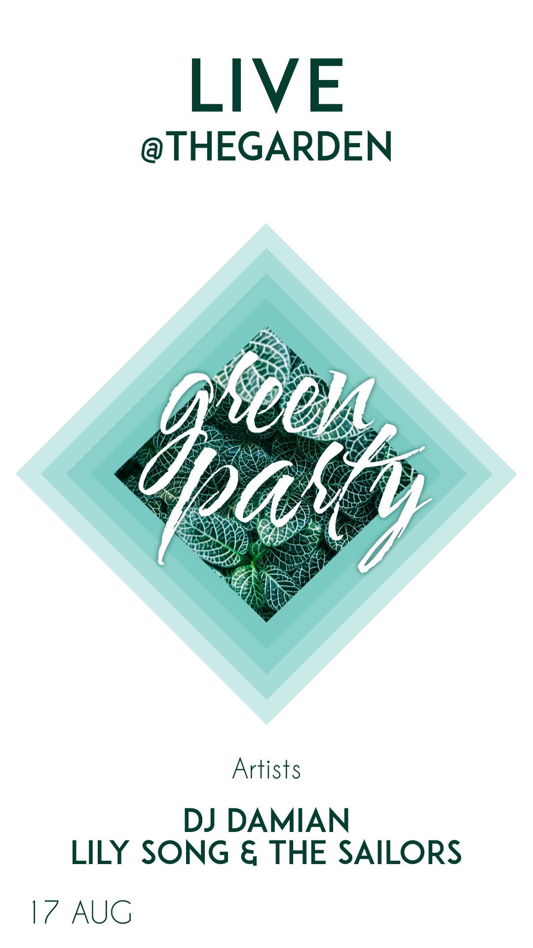 Green party #invitation #poster Design  Template 