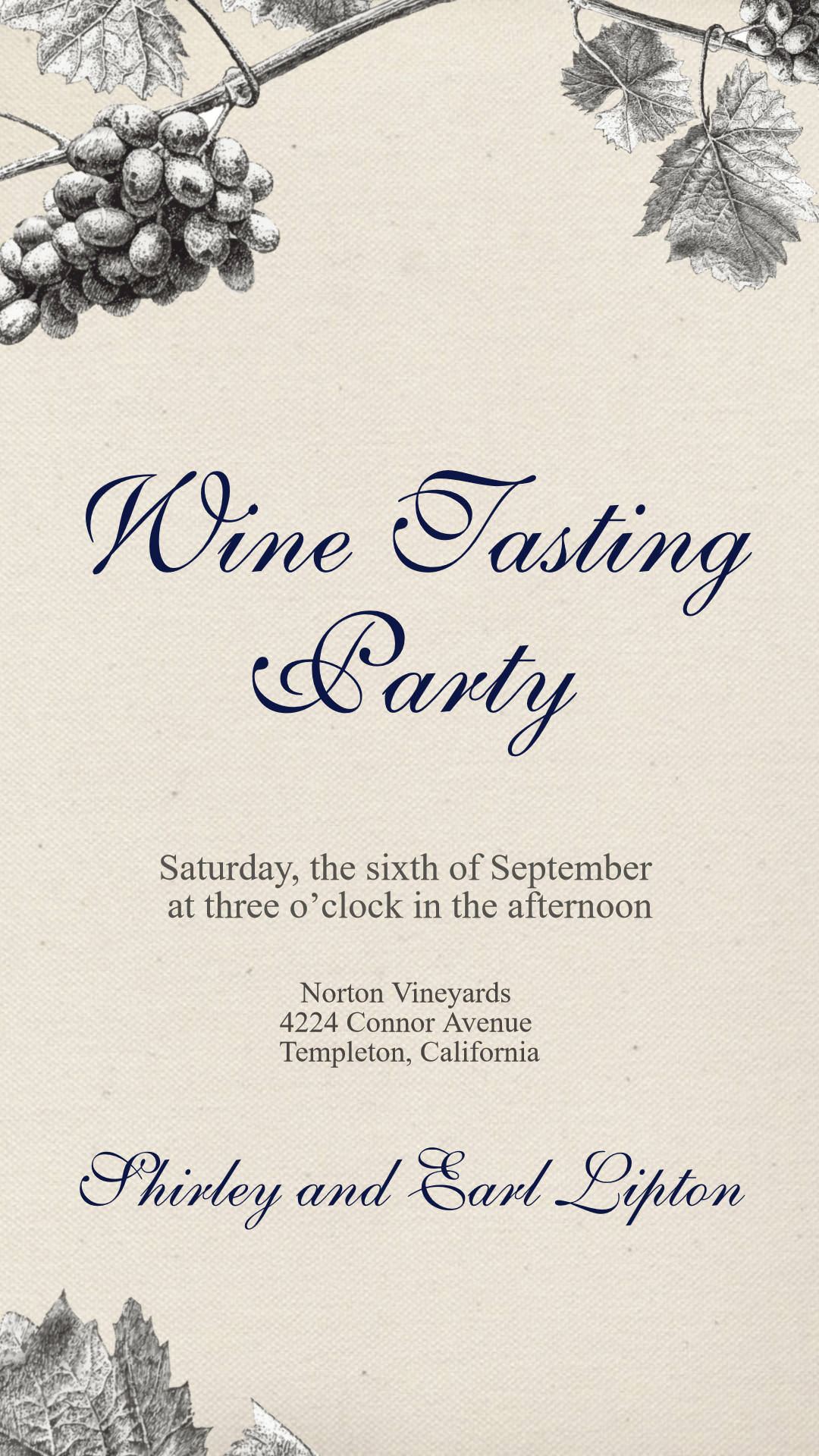 Wine Tasting Party #invitation Design  Template 