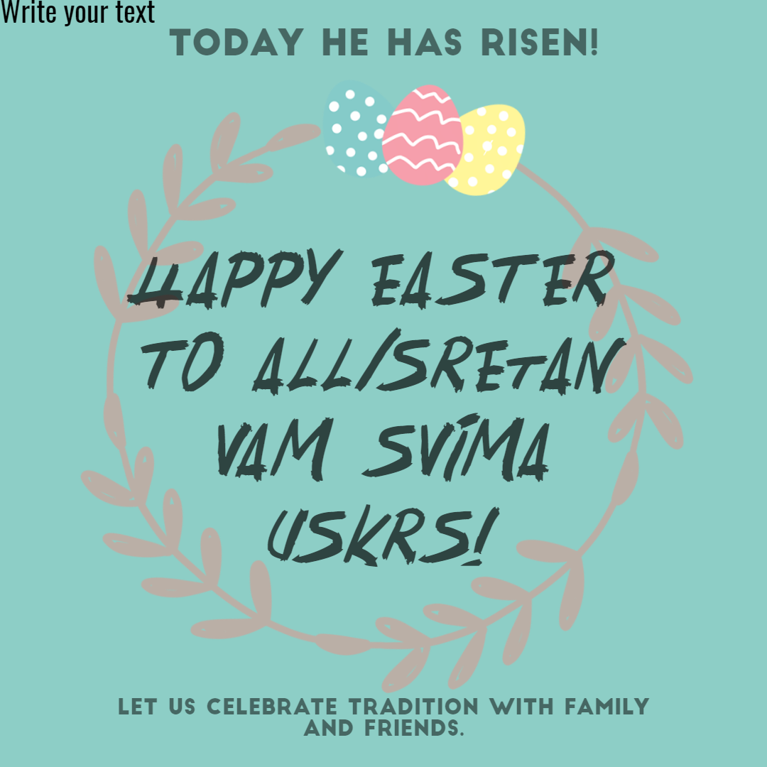 Happy Easter/Sreta Uskrs! Animation  Template 