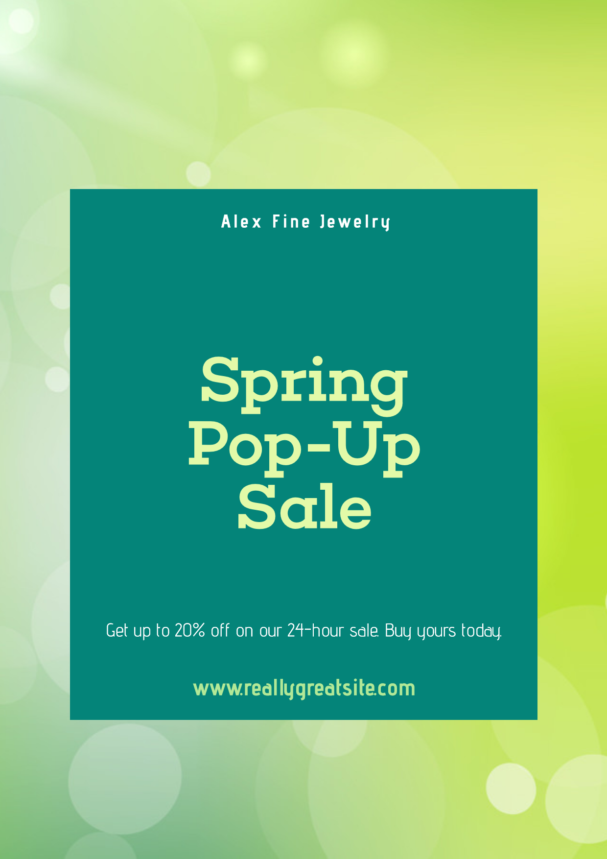 Spring Sale Post - #Sales #Business Design  Template 
