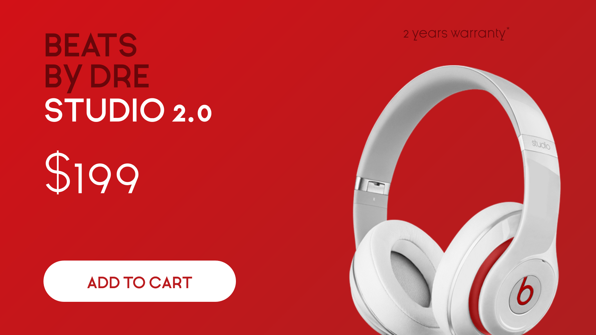 Sales Banner - Beats Headphones Design  Template 