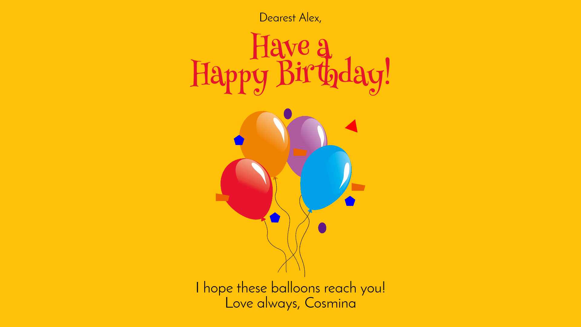 Have A Happy Birthday Customizble Design Template - #1605165