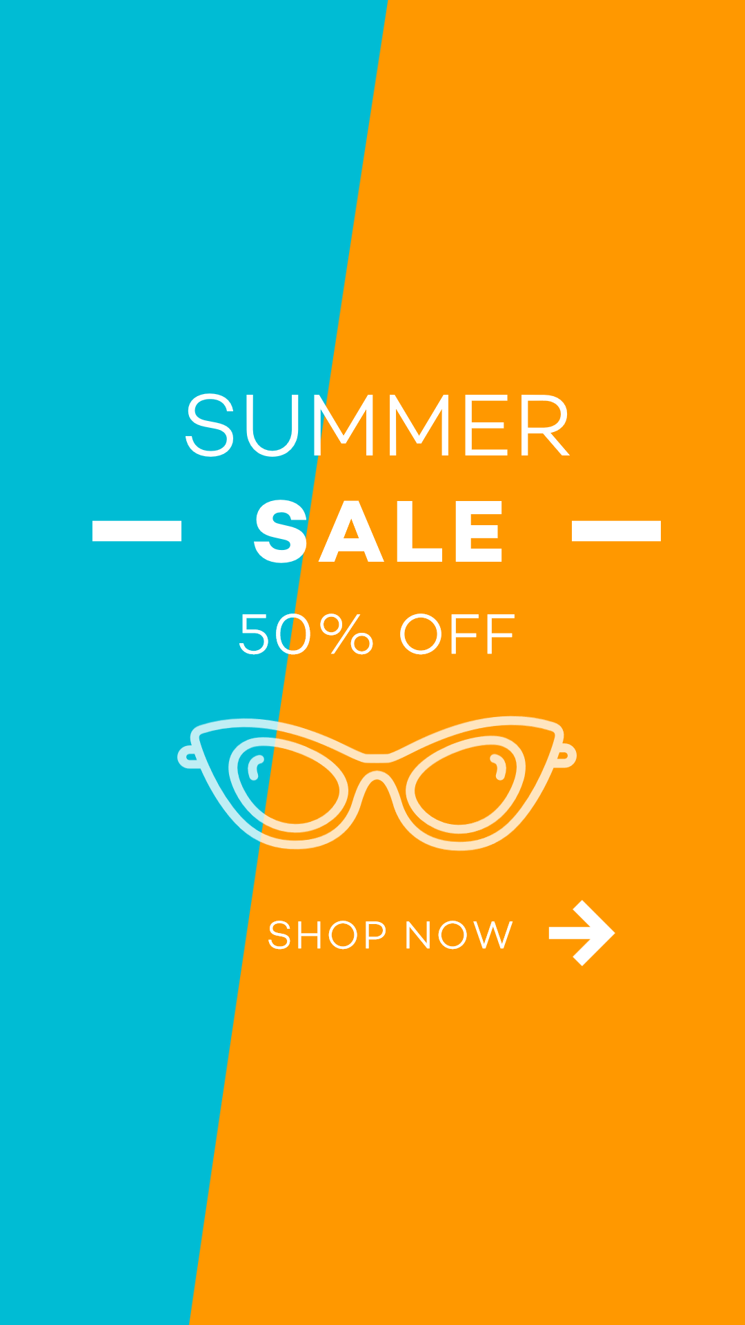 E-commerce Summer Shopping Ad Animation  Template 