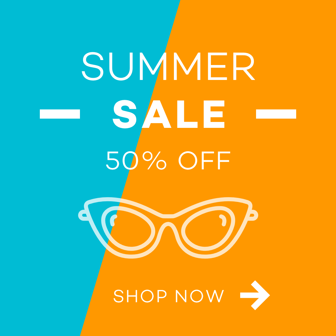 E-commerce Summer Shopping Ad Design  Template 
