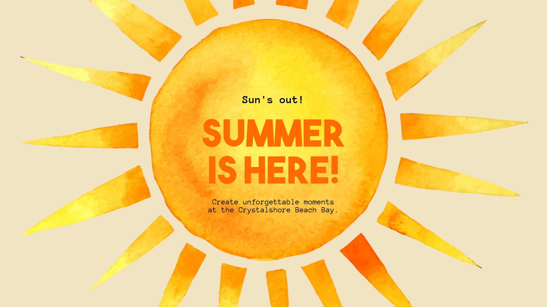 Editable Summer Vibes Post for Animation  Template 
