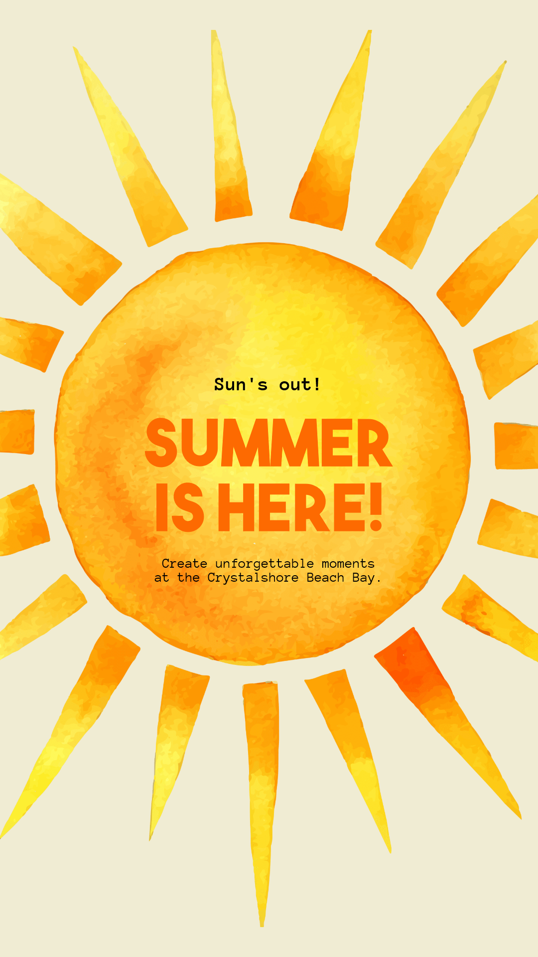 Editable Summer Vibes Post for Design  Template 