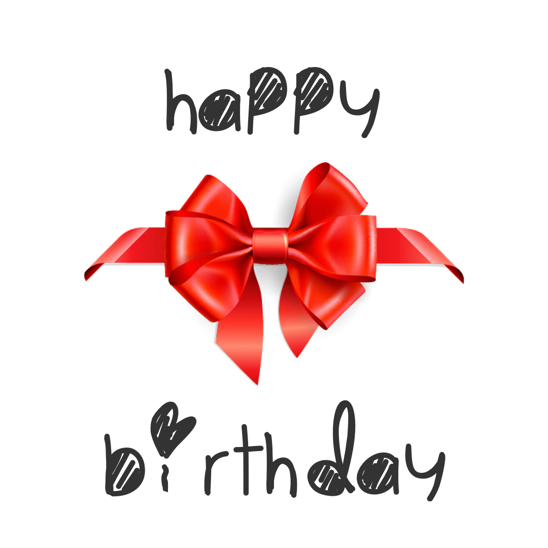 Happy Birthday Graphic for Your Design  Template 