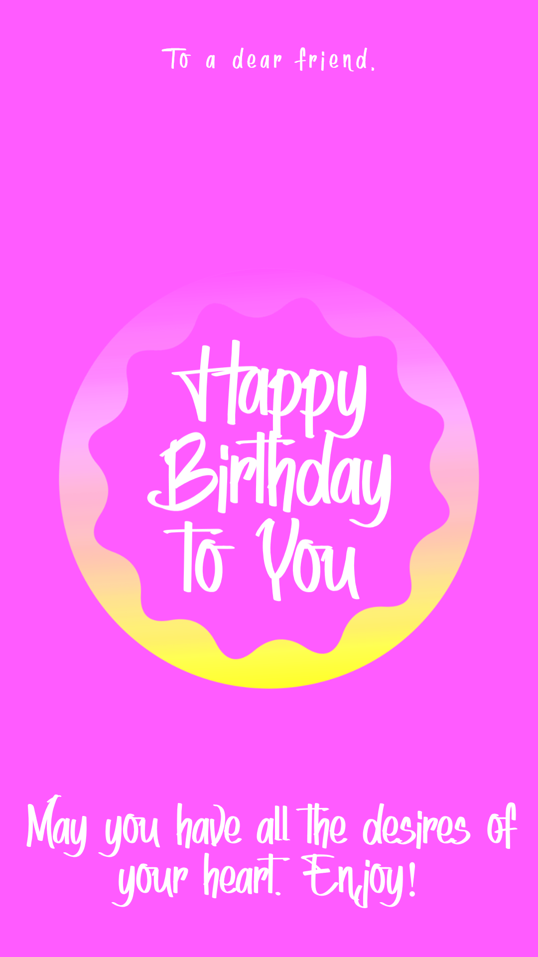 Happy Birthday Graphic for Animation  Template 