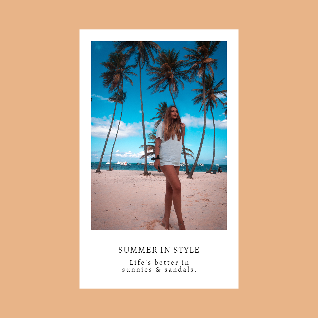 Customizable Summer in Style Graphic Design  Template 
