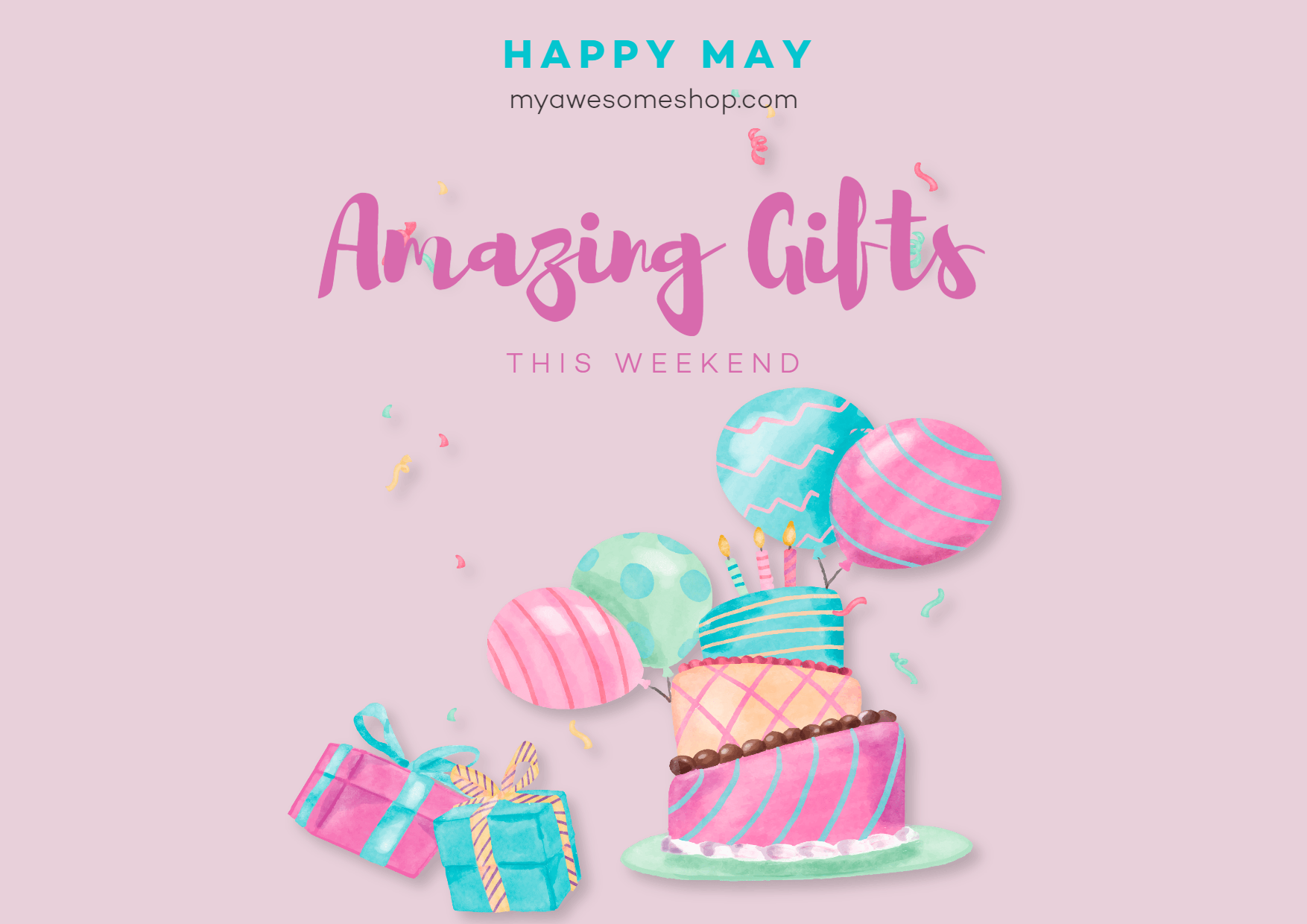 Happy May - Amazing Gifts this Design  Template 