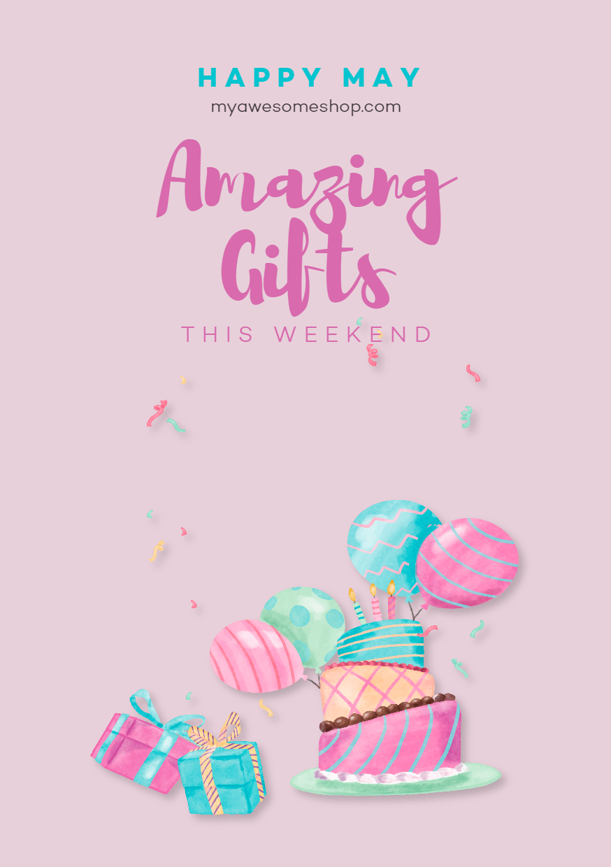 Happy May - Amazing Gifts this Design  Template 