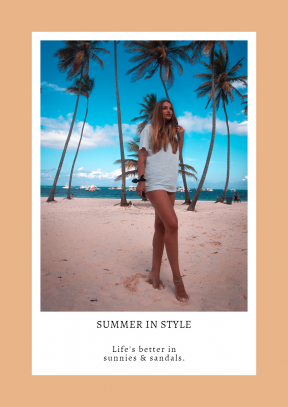 Customizble Summer in Style Graphic Post