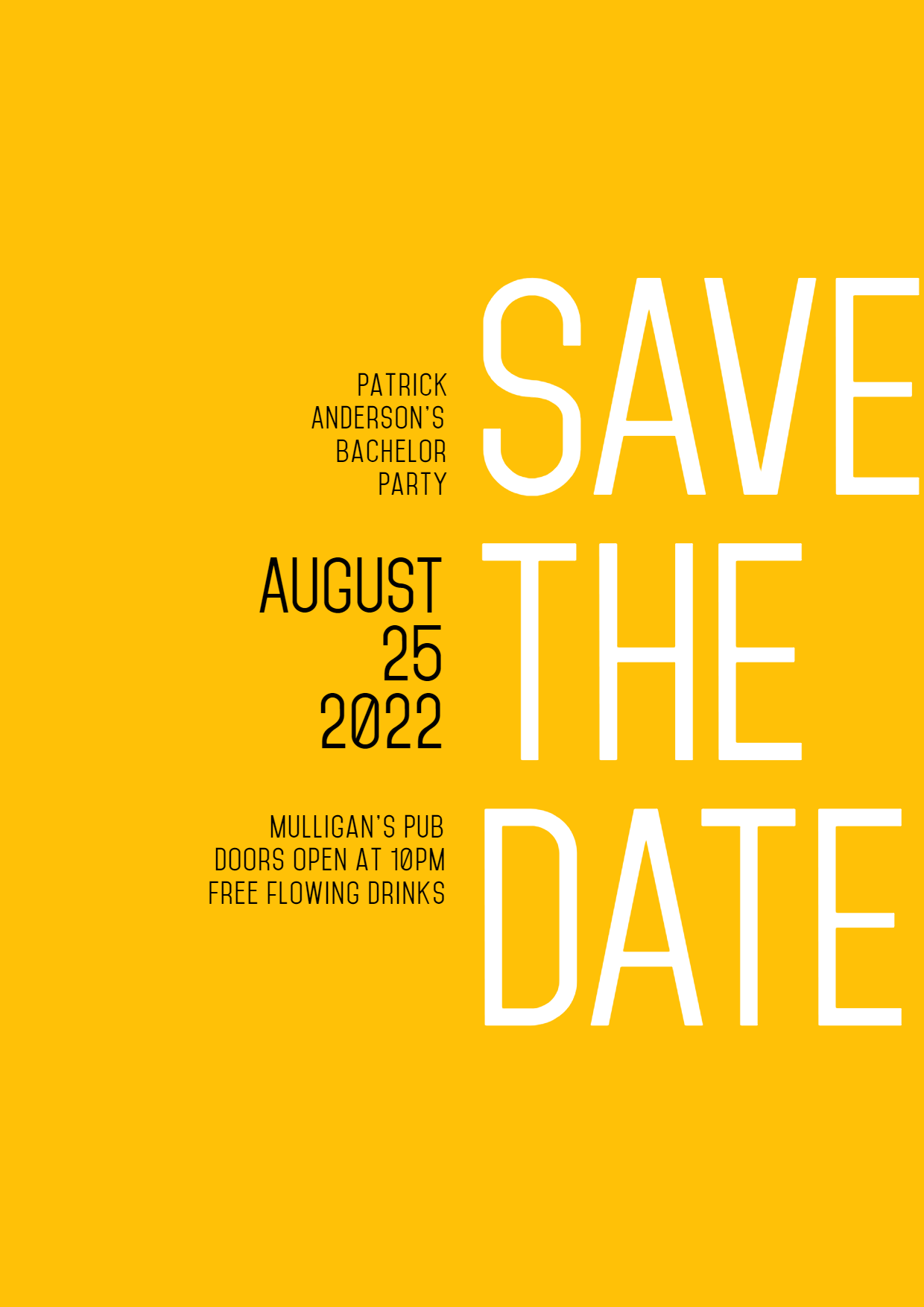 Save the Date Invitation Design - Design  Template 
