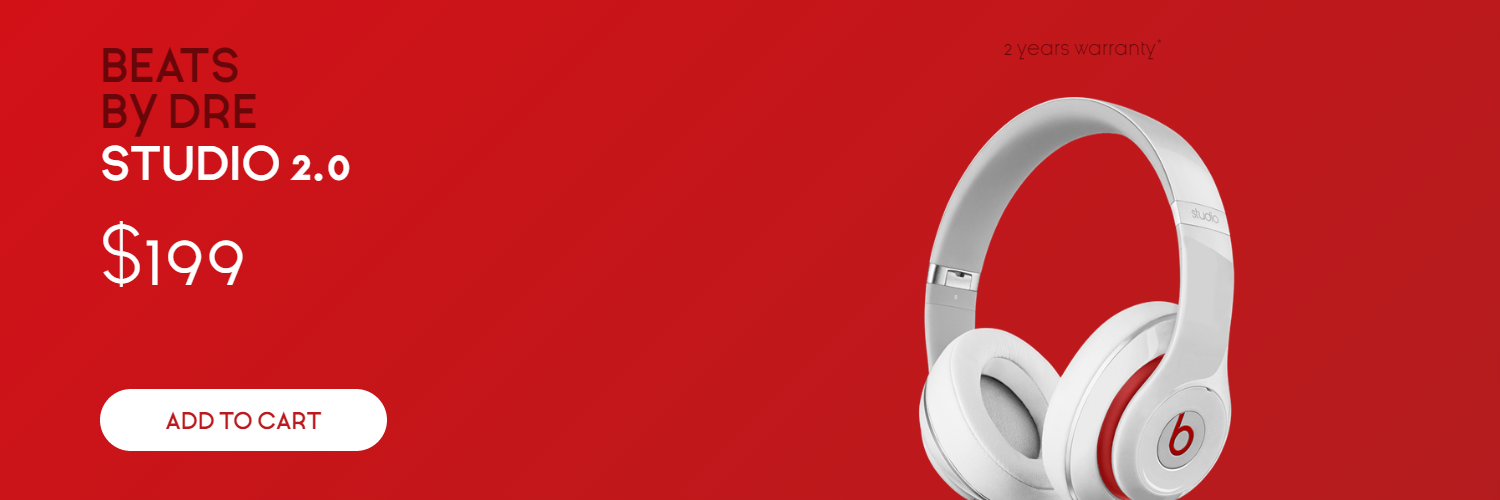 Sales Banner - Beats Headphones Design  Template 