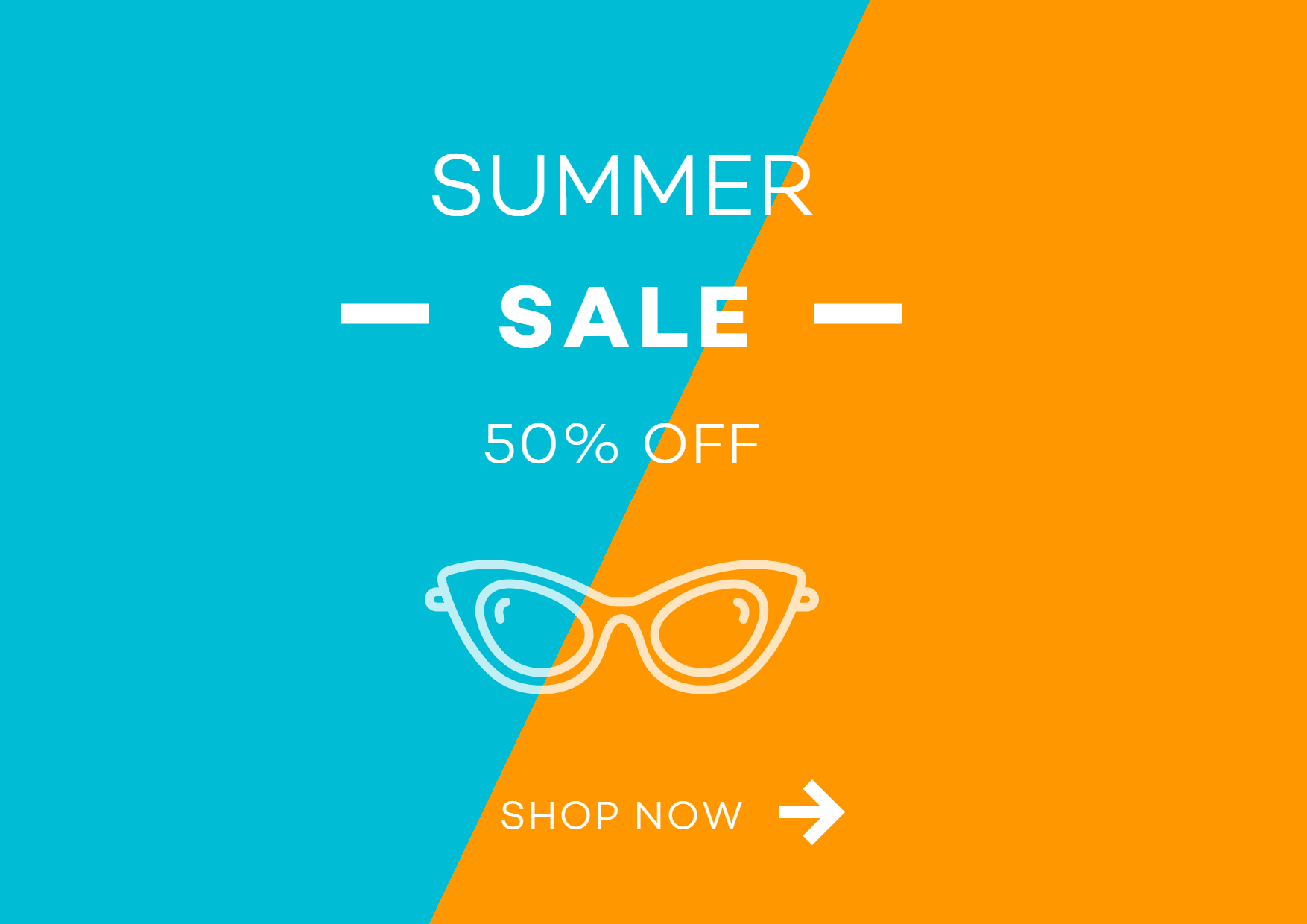 E-commerce Summer Shopping Ad Design  Template 