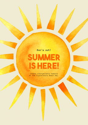 Editable Summer Vibes Post for Social Media