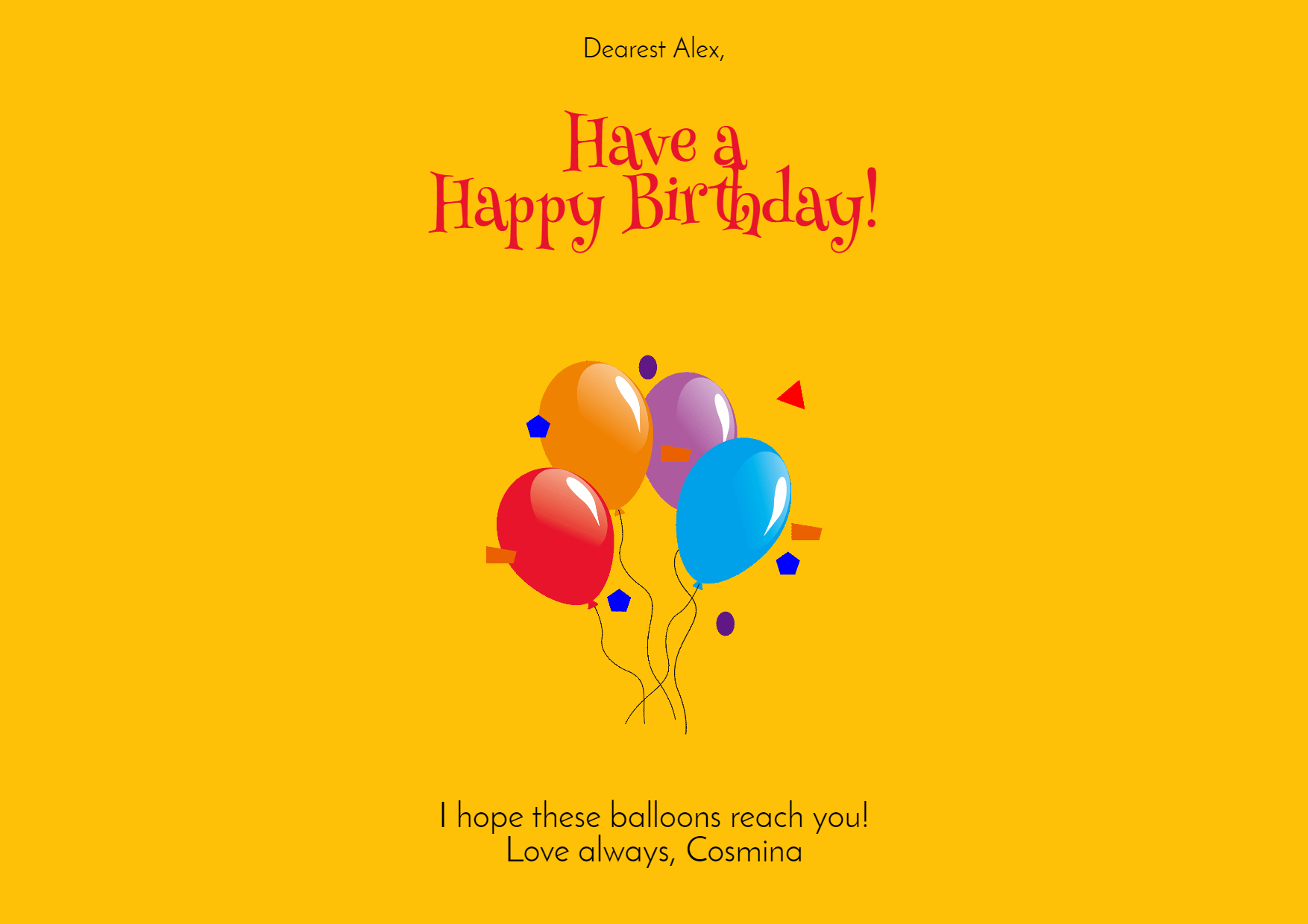 Have A  Happy Birthday Customizble Design  Template 