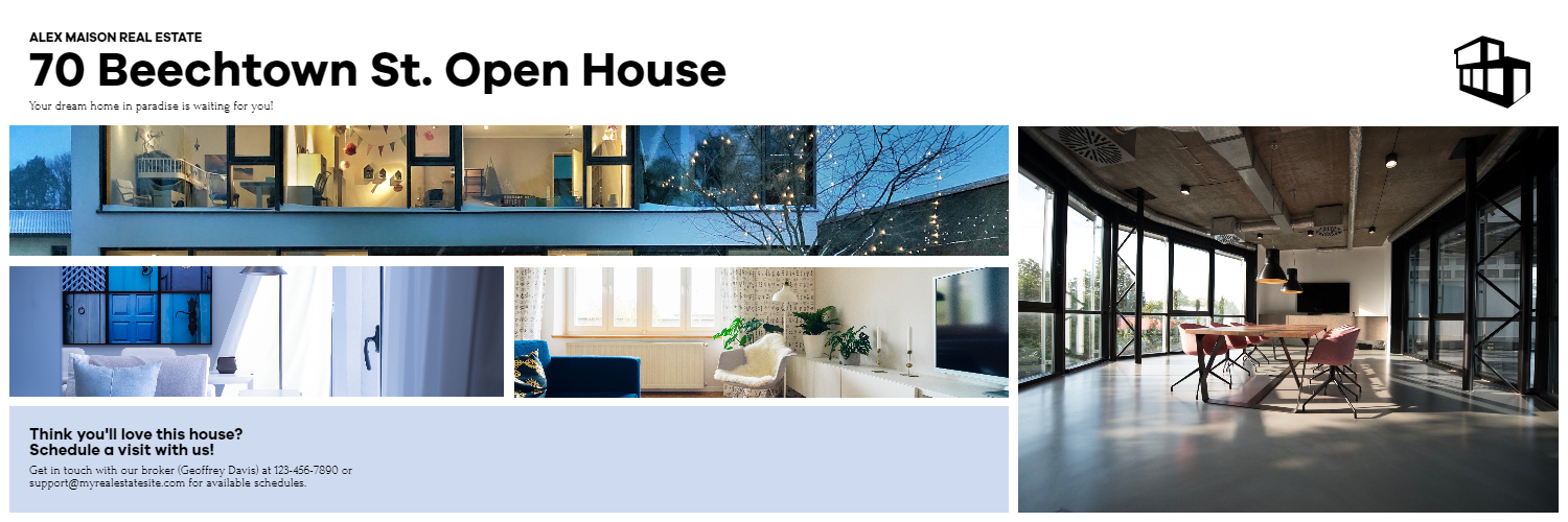 Real Estate - Modern Photo Collage Design  Template 