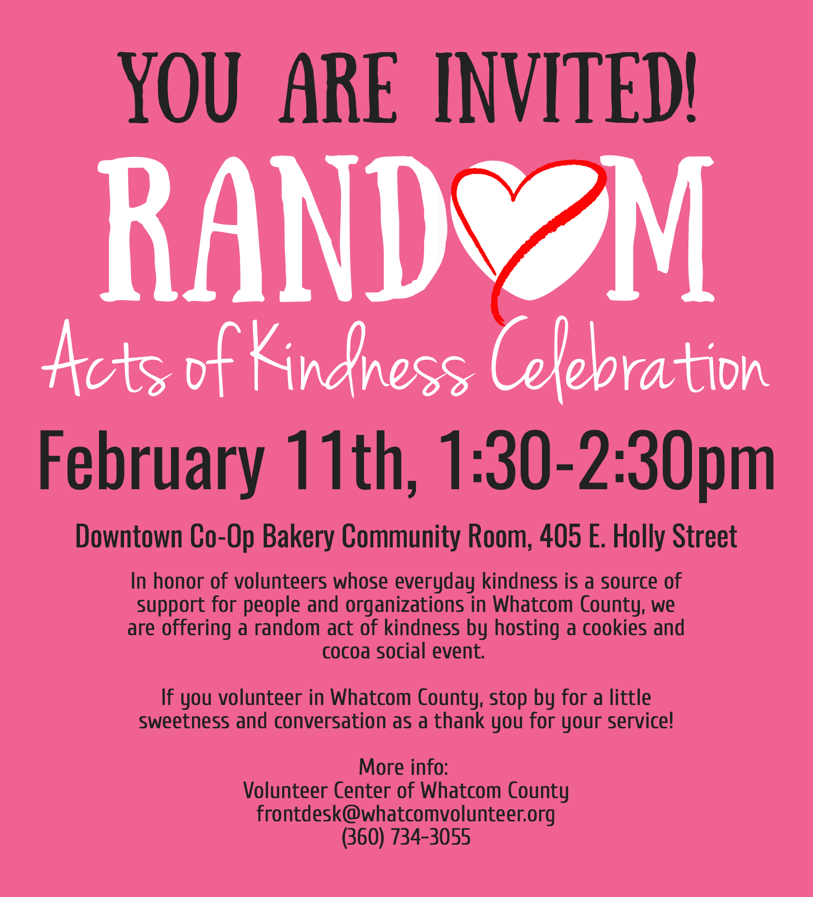 Random Acts of Kindness Poster Design 