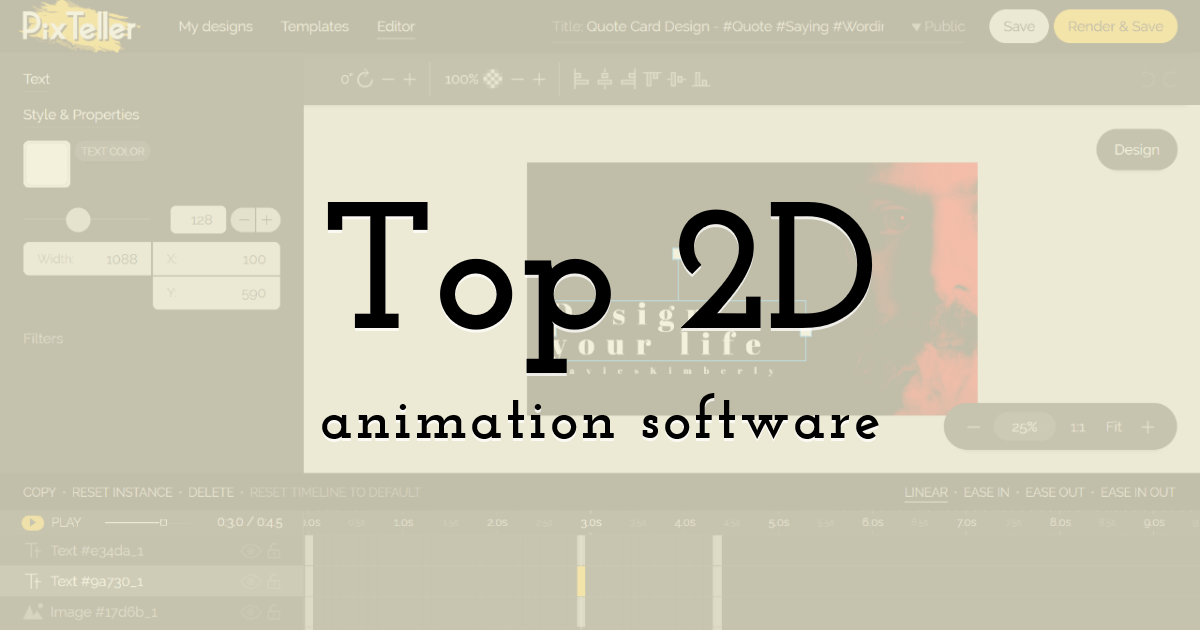 Top 2D animation software