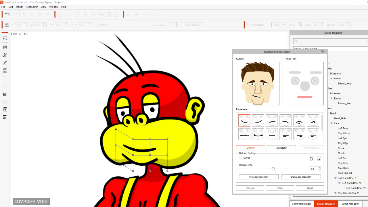 CrazyTalk Animator Screenshot