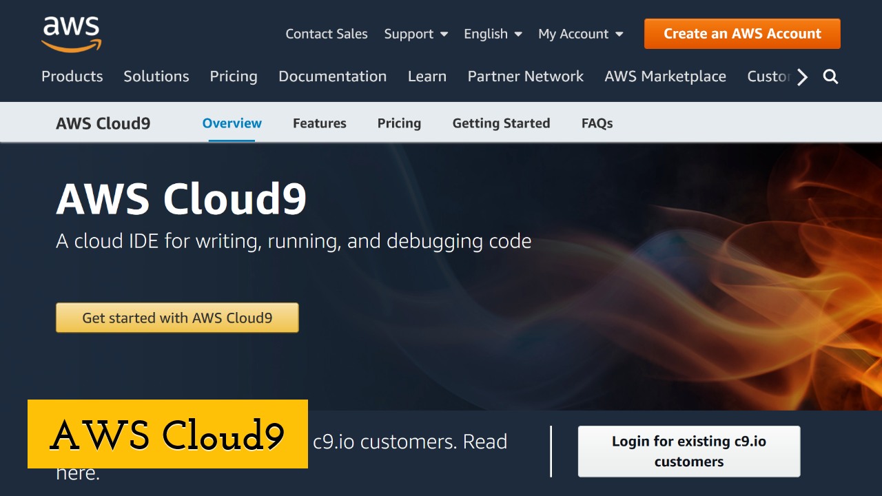 AWS Cloud9 screenshot