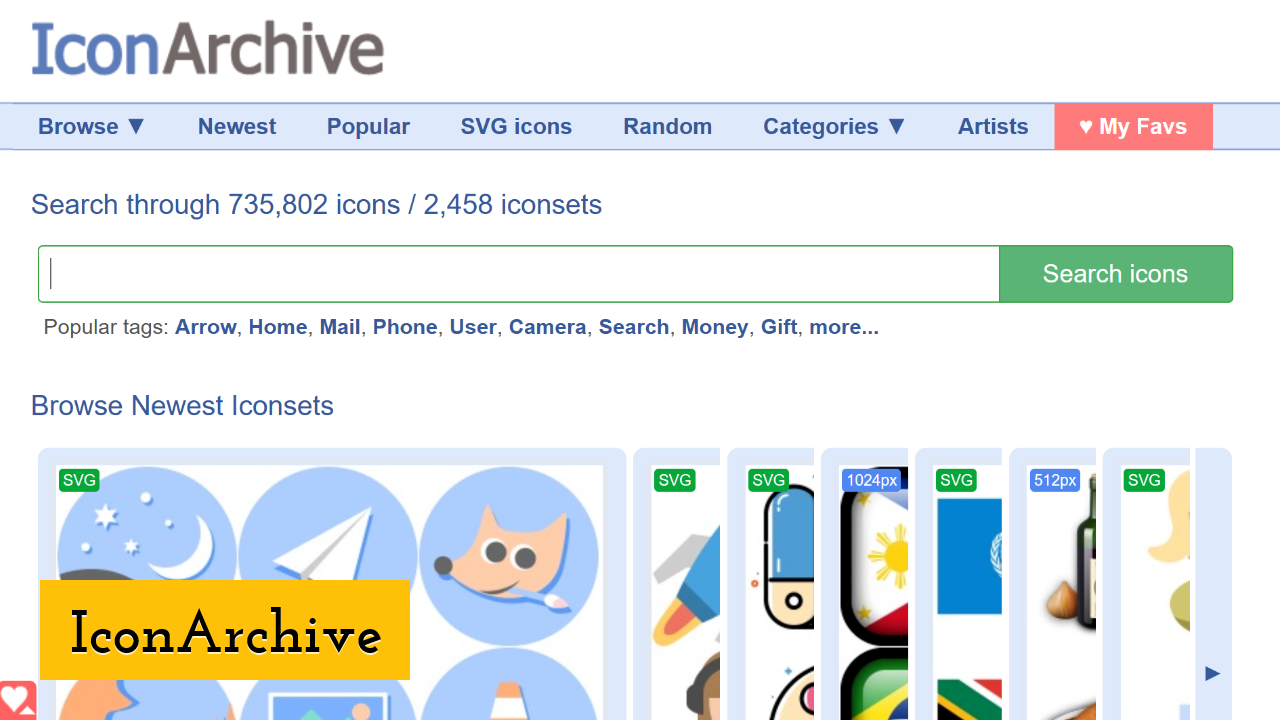 IconArchive screenshot