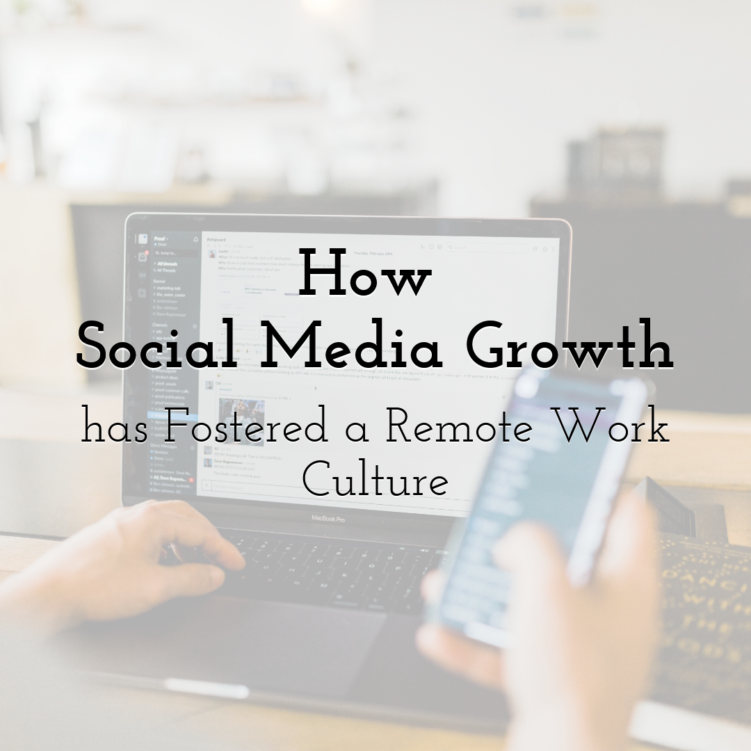 How Social Media Growth has Fostered a Remote Work Culture 