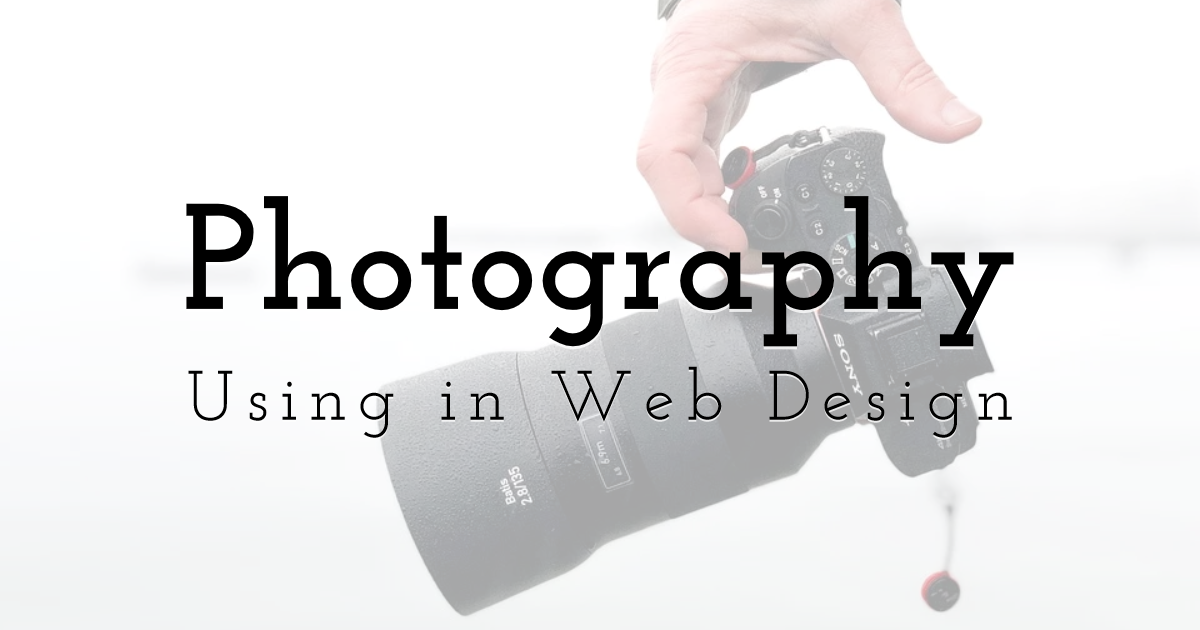 Using Photography in Web Design