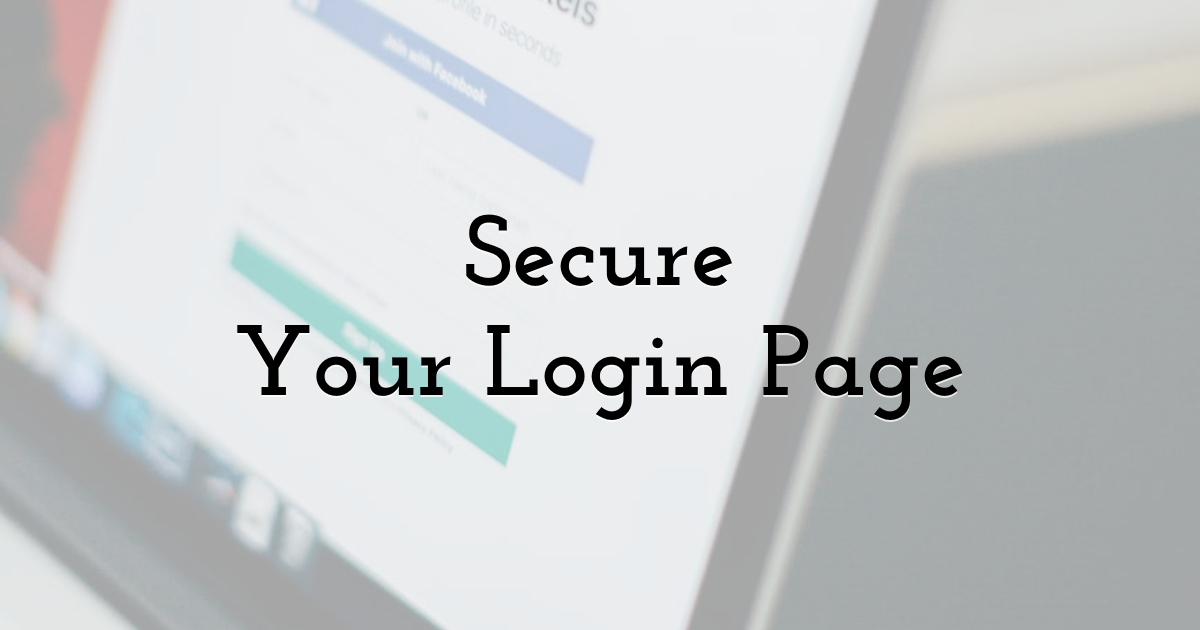 Secure Your Login Page