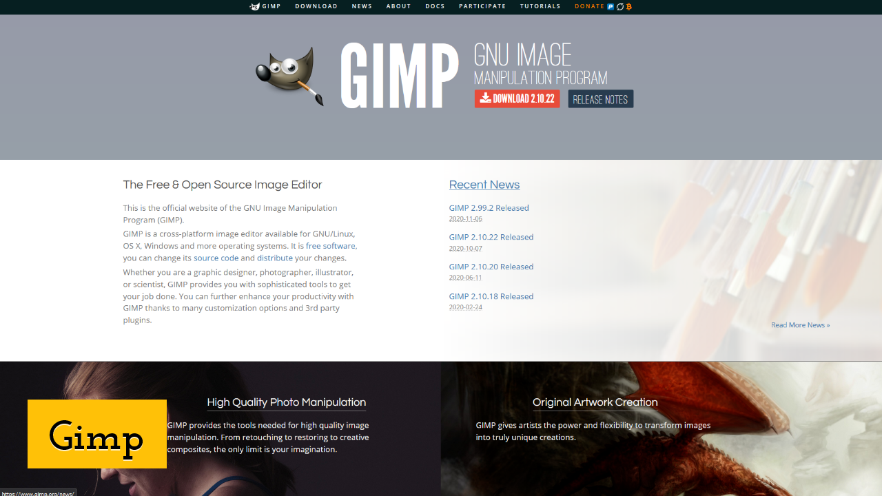 Gimp Screenshot