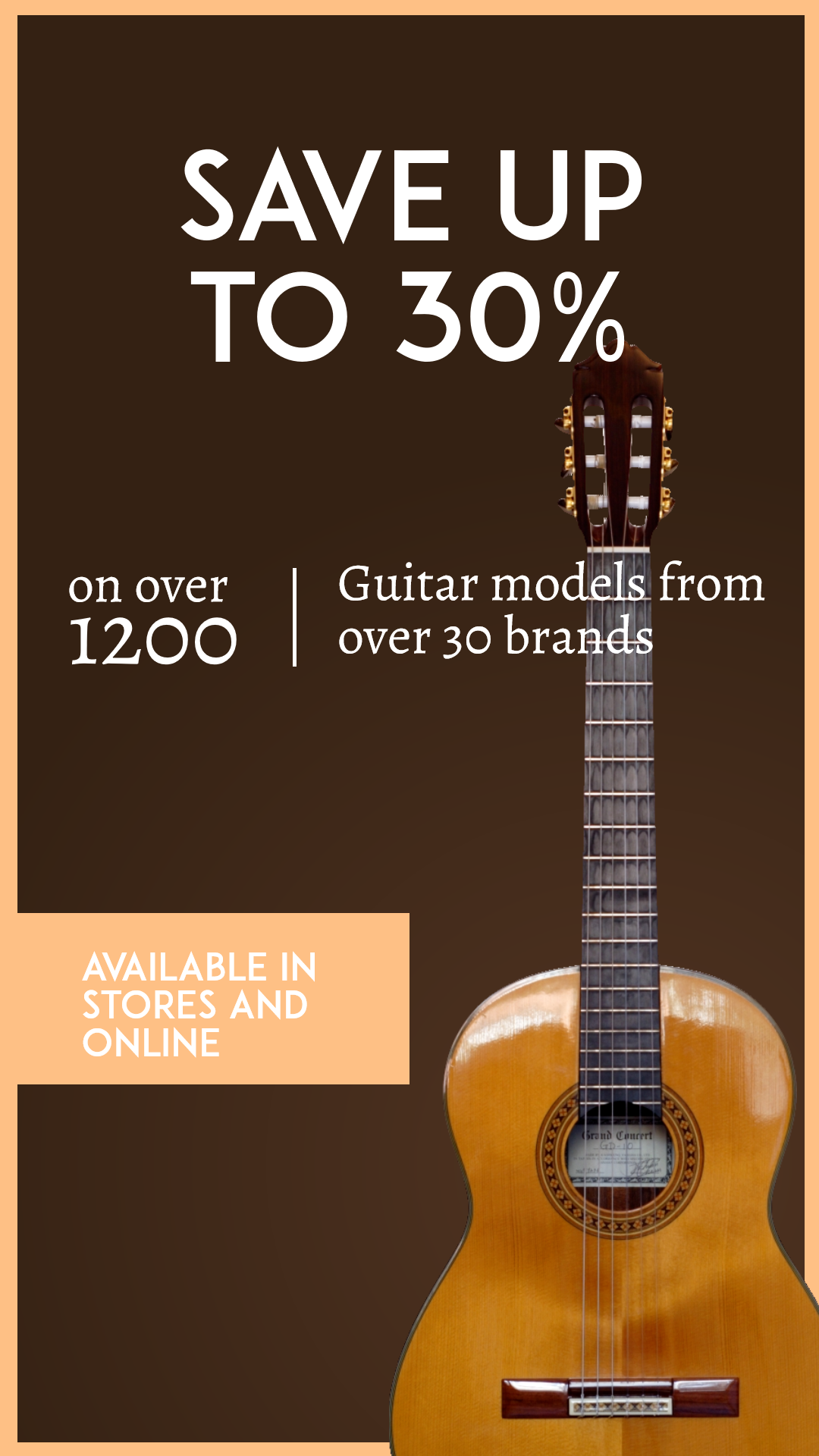 Musical Instruments Sale Design  Template 