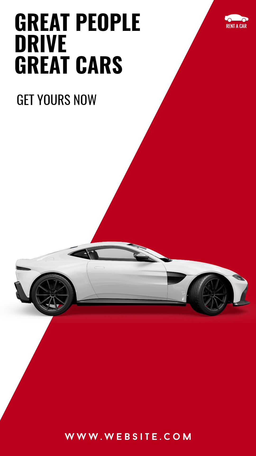 Rent A Car Sale Banner Animation  Template 