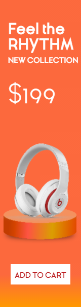 Headphones Sales Banner Animation  Template 