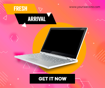 Laptop New Arrival Sales Banner Animation  Template 