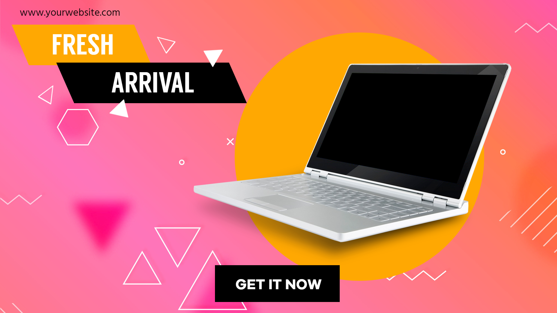 Laptop New Arrival Sales Banner Animation  Template 