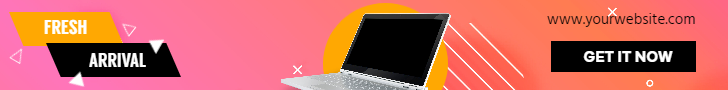 Laptop New Arrival Sales Banner Design  Template 