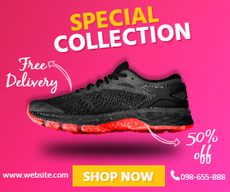 Sneakers Sport Gym Sale Banner Animation  Template 