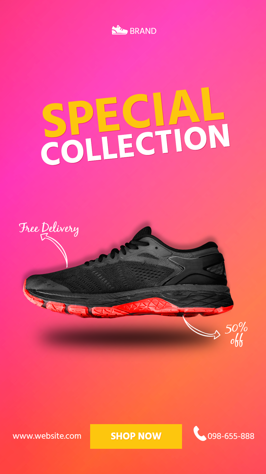 Sneakers Sport Gym Sale Banner Animation  Template 