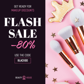 Flash Sale Makeup Banner