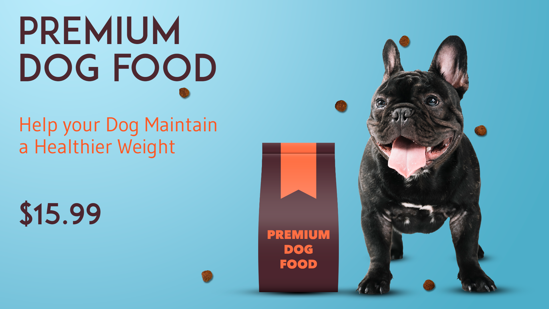 Dog Food Premium Pet Food Animation  Template 