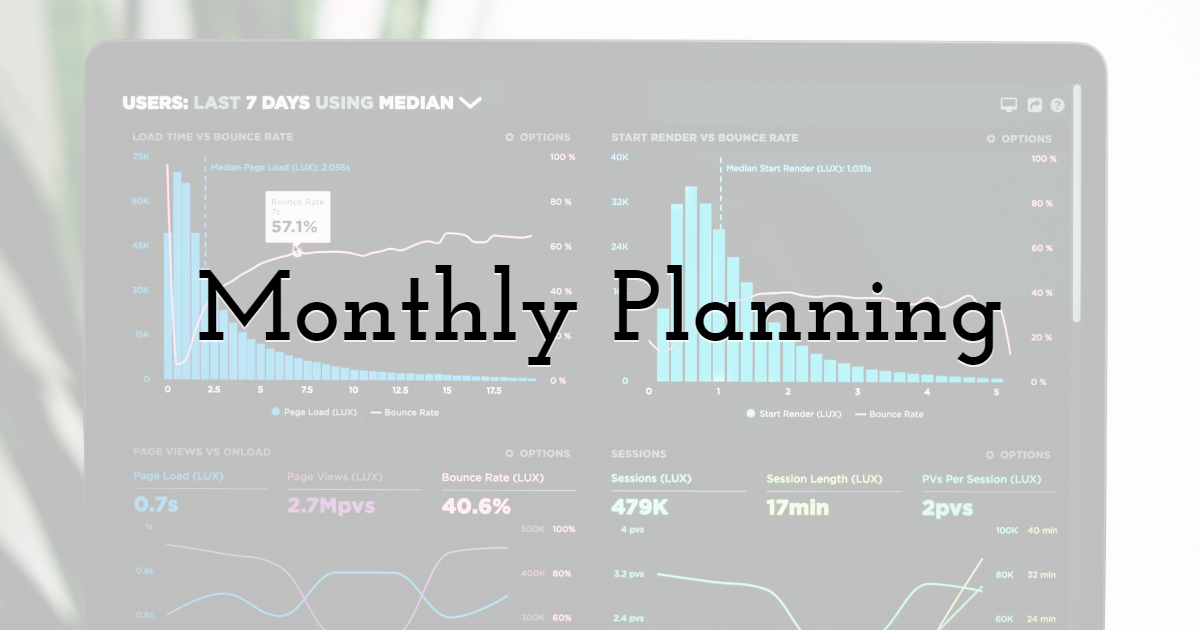 Monthly Planning