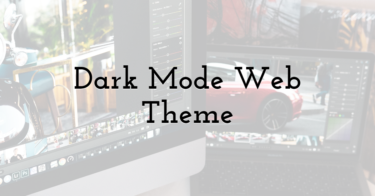 5. Dark mode web theme, a trend to last long in the web design industry.