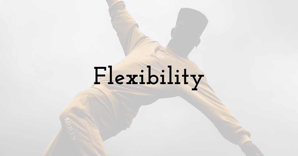 Flexibility